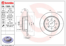 Load image into Gallery viewer, Brembo Brake Disc, 08.1365.10