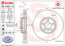 Load image into Gallery viewer, Brembo Painted Brake Pad, 09.C405.13