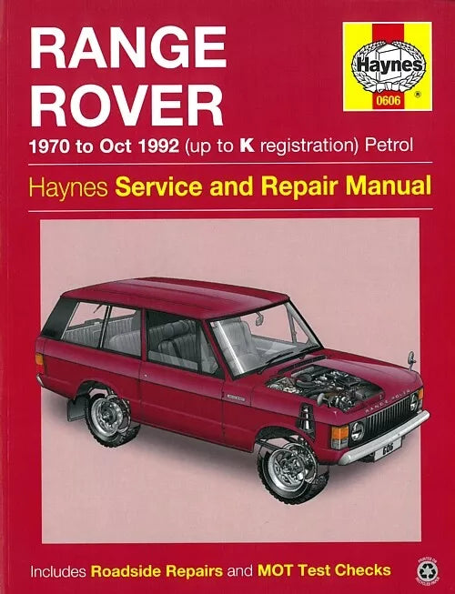 HAYNES Service Repair Manual Fits Range Rover Classic 1970-1992 Petrol