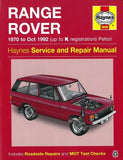 HAYNES Service Repair Manual Fits Range Rover Classic 1970-1992 Petrol