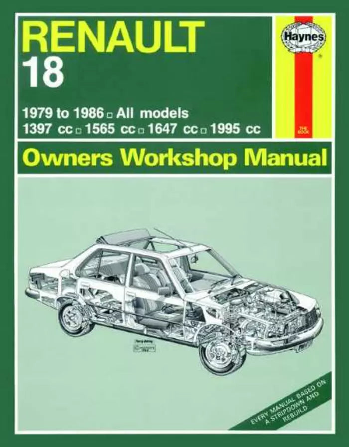 Renault 18 1979-1986 Petrol Haynes Workshop Manual