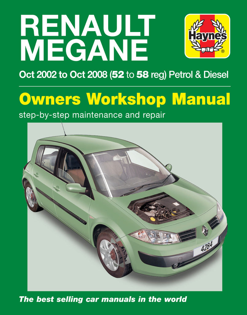 Renault Megane Petrol & Diesel (Oct 02 - 08) Haynes Repair Manual (Paperback)
