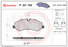 Load image into Gallery viewer, Brembo Brake Pad, P 24 152