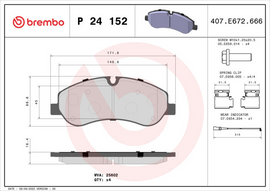 Brembo Brake Pad, P 24 152