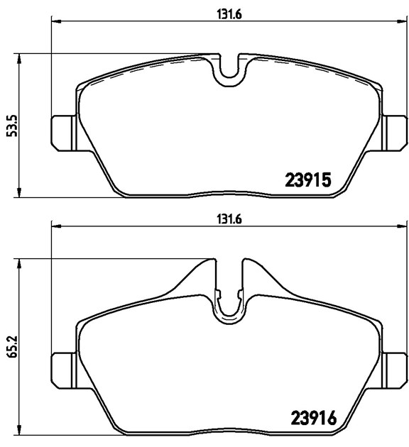 Brembo Brake Pad, P 06 034