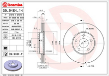 Load image into Gallery viewer, Brembo Painted Brake Disc, 09.9464.11
