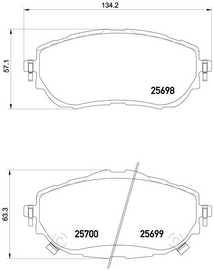 Brembo Brake Pad, P 83 150