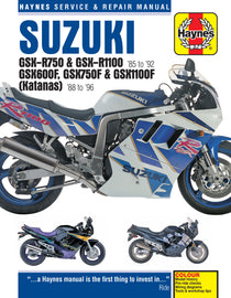 Suzuki GSX R750,R1100, 600F,750F,1100F(88-96) Haynes Repair Manual (Paperback)