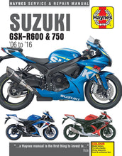 Load image into Gallery viewer, Suzuki GSX-R600 &amp; 750 (06 - 16) Haynes Repair Manual (Paperback)