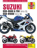 Suzuki GSX-R600/750 (04-05) & GSX-R1000 (03-08) Haynes Repair Manual (Paperback)