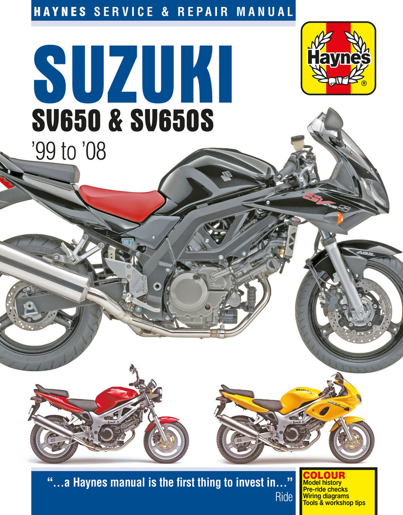 Suzuki SV650 & SV650S (99 - 08) Haynes Repair Manual (Paperback)