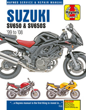 Load image into Gallery viewer, Suzuki SV650 &amp; SV650S (99 - 08) Haynes Repair Manual (Paperback)
