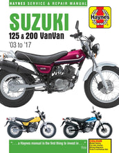Load image into Gallery viewer, Suzuki RV125/200 VanVan (2003-2017) Haynes Motorcycle Manual