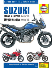 Load image into Gallery viewer, SUZUKI DL650 V-STROM &amp; SFV650 GLADIUS: (04 - 13) paperback hayns manual