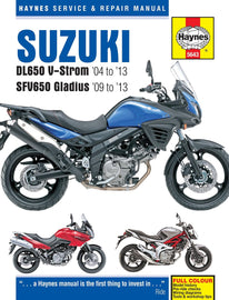 SUZUKI DL650 V-STROM & SFV650 GLADIUS: (04 - 13) paperback hayns manual