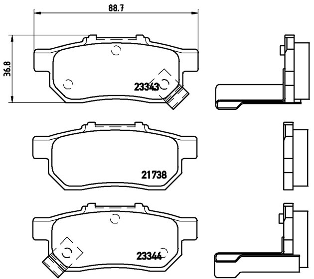 Brembo Brake Pad, P 28 025