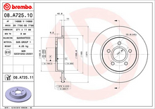 Load image into Gallery viewer, Brembo Painted Brake Disc, 08.A725.11