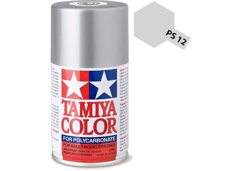 Tamiya PS-12 Silver Polycarbonate Spray Paint