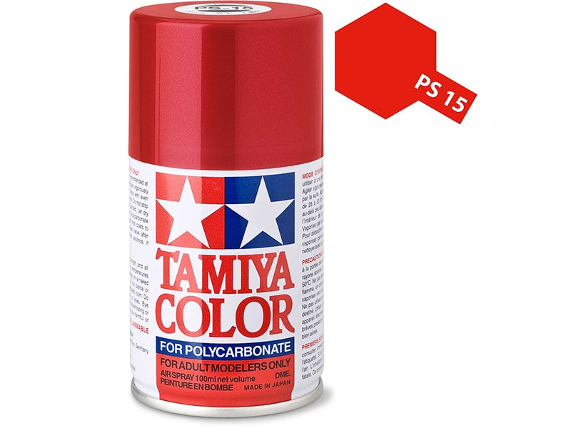 Tamiya PS-15 Metallic Red Polycarbonate Spray Paint