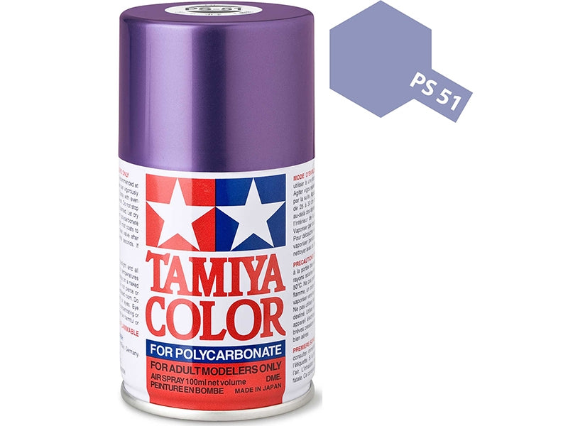 Tamiya PS-51 Purple Anodized Aluminium Polycarbonate Spray Paint