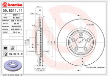 Load image into Gallery viewer, Brembo Painted Brake Disc, 09.B311.11