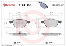 Load image into Gallery viewer, Brembo Brake Pad, P 24 158