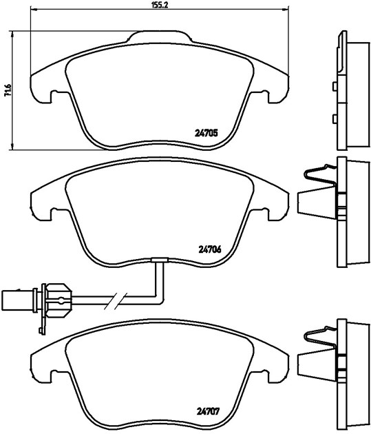 Brembo Brake Pad, P 85 113