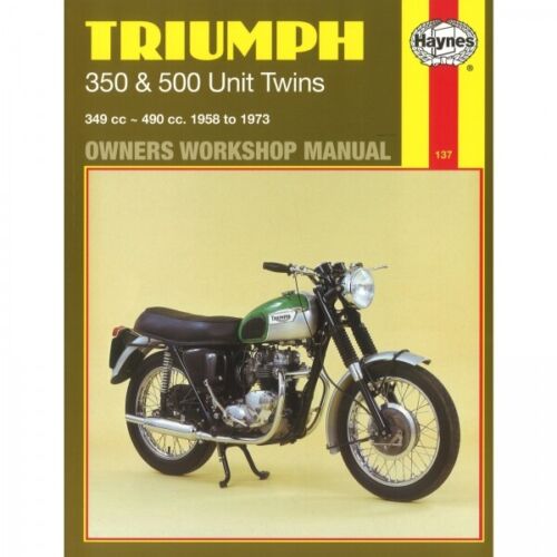 Triumph Motorcycle 350 and 500 Unit Twins (1958-1973) Haynes Manual Repair