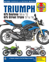 Load image into Gallery viewer, Triumph 675 Daytona &amp; Street Triple (06 - 16) Haynes Repair Manual (Paperback)