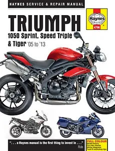 Triumph 1050 Sprint ST, Speed Triple & Tiger (05 - 13) Haynes Manual (Paperback