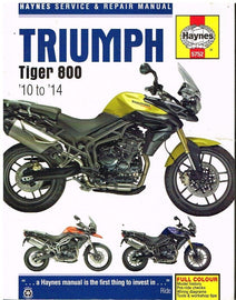 TRIUMPH TIGER 800 & TIGER 800XC (2010-14) OWNERS SERVICE & REPAIR MANUAL