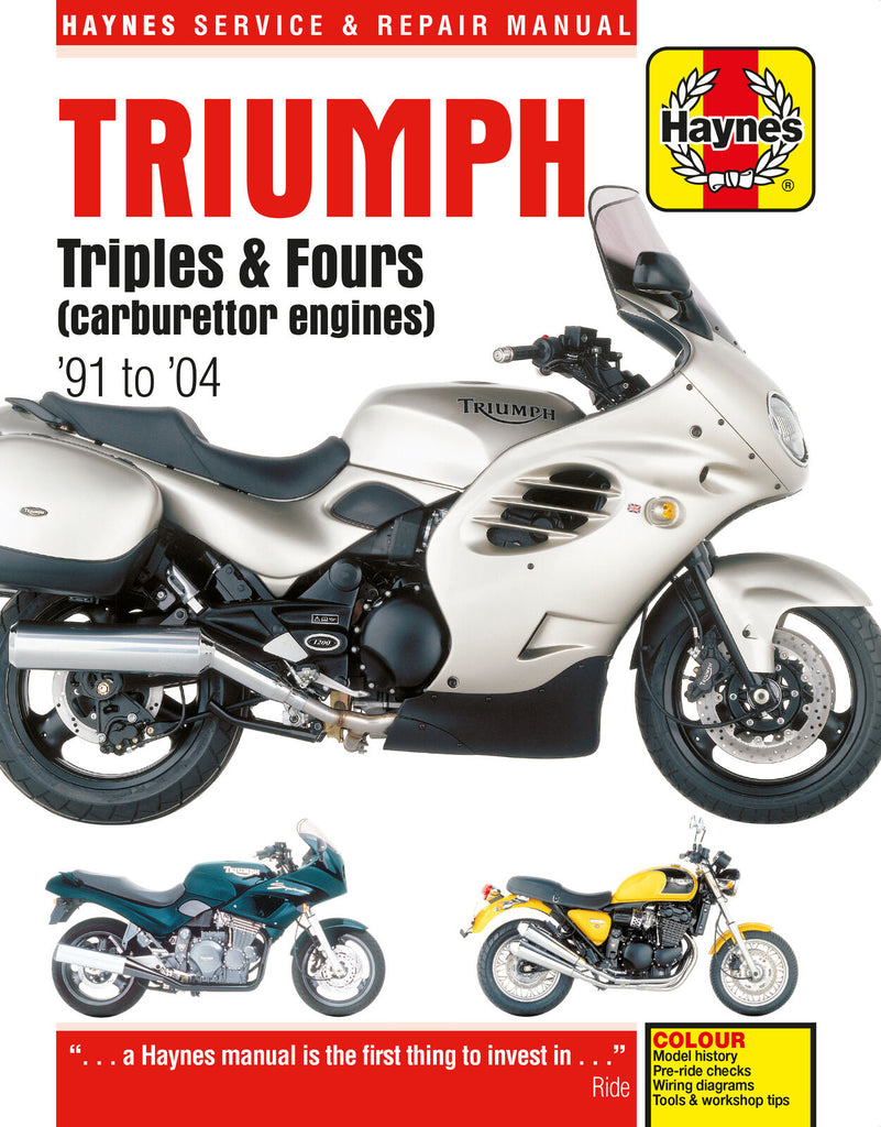 Triumph Triples & Fours (carburettor engines) (91-04) Haynes Manual (Paperback)