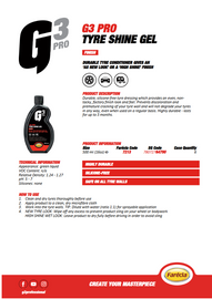 Farecla G3 Pro Tyre Shine Gel 500ml