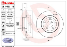 Load image into Gallery viewer, Brembo Painted Brake Disc, 08.D530.13