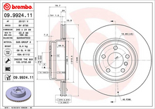 Load image into Gallery viewer, Brembo Painted Brake Disc, 09.9924.11