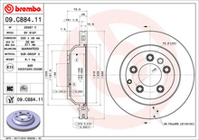 Load image into Gallery viewer, Brembo Painted Brake Disc, 09.C884.11