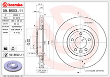 Load image into Gallery viewer, Brembo Painted Brake Disc, 09.B503.11