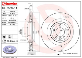 Brembo Painted Brake Disc, 09.B503.11