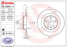 Load image into Gallery viewer, Brembo Painted Brake Disc, 08.D249.11