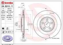 Load image into Gallery viewer, Brembo Painted Brake Disc, 09.B312.11