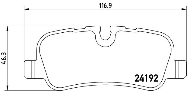 Brembo Brake Pad, P 44 013