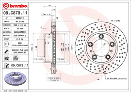 Brembo Painted Brake Disc, 09.C879.11