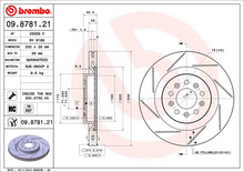 Load image into Gallery viewer, Brembo Painted Brake Disc, 09.8781.21