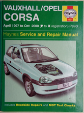 Load image into Gallery viewer, Vauxhall/Opel Corsa Petrol (Apr 1997-Oct 2000) P to X Haynes