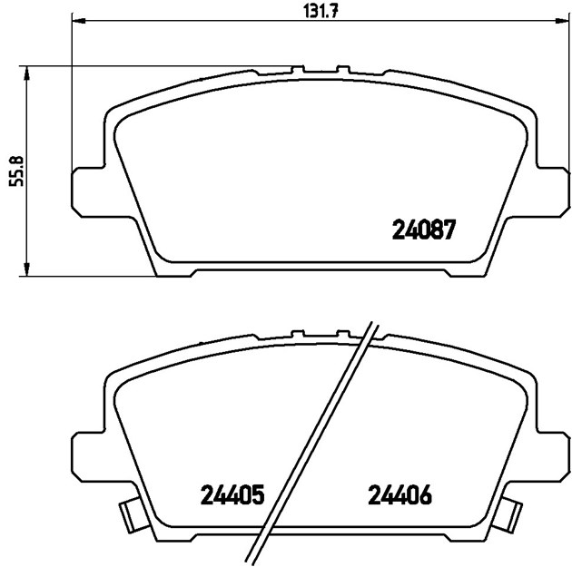 Brembo Brake Pad, P 28 037