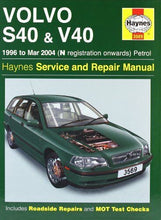 Load image into Gallery viewer, Volvo S40 and V40 Petrol (1996-Mar 2004) N to 04 Haynes Car Manual