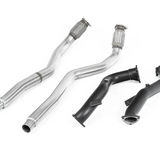 Milltek Audi S6 4.0 TFSI C7 quattro 2012-2018 Large-bore Downpipes and Cat Bypass Pipes Exhaust - OE Fitment, SSXAU634-3