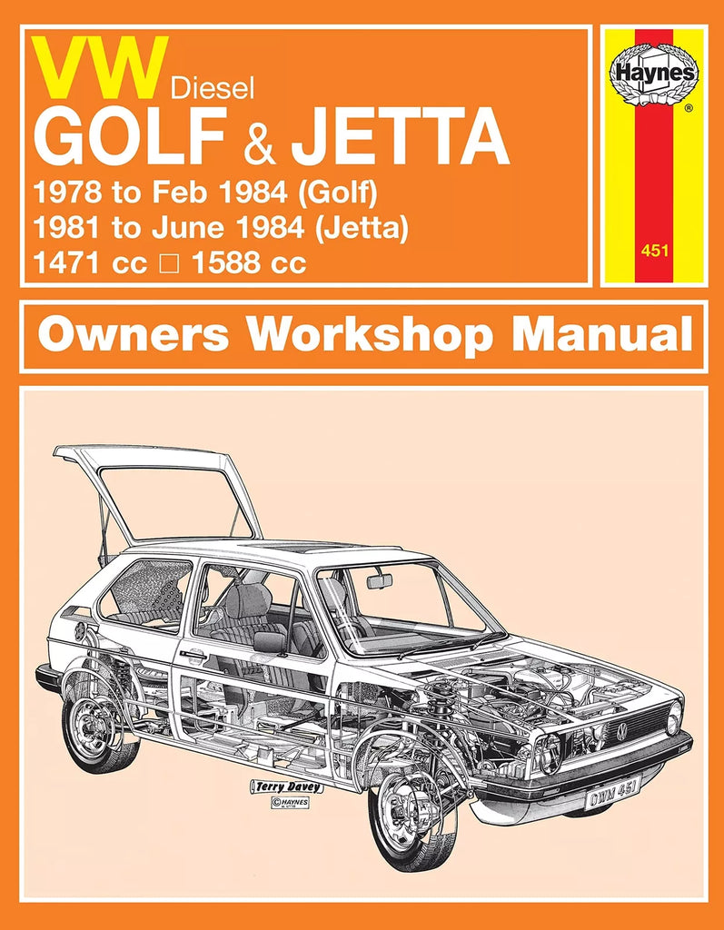 VW Golf amp Jetta Mk 1 Diesel (78 - 84) Haynes Repair Manual