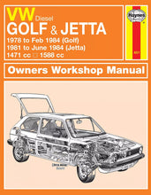 Load image into Gallery viewer, VW Golf amp Jetta Mk 1 Diesel (78 - 84) Haynes Repair Manual