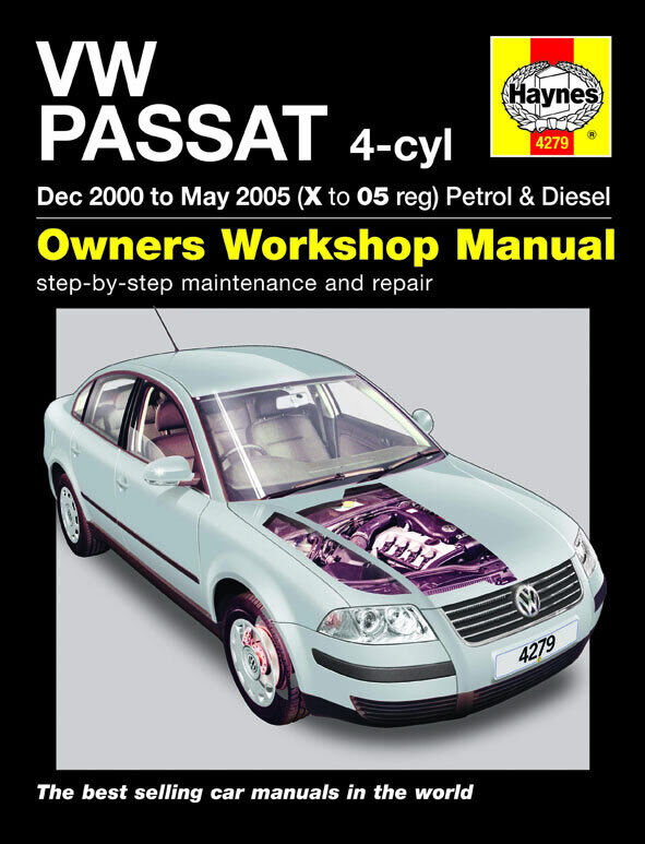 VW Passat Petrol & Diesel (Dec 2000-May 2005) X to 05 Haynes Manual